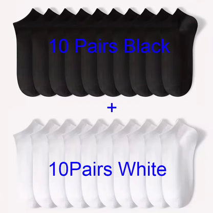 5/10-Pack Unisex Comfort-Fit Ankle Socks – Breathable & Lightweight for Sports & Daily Wear