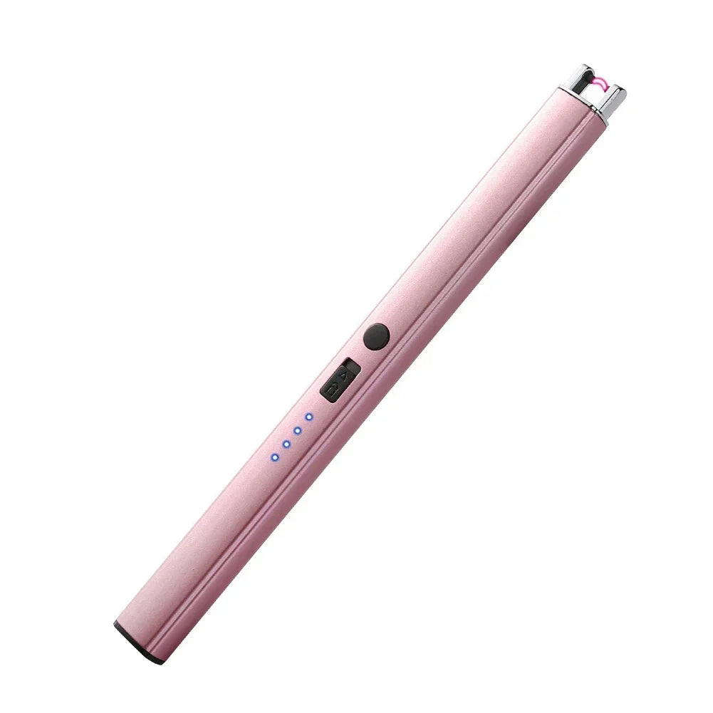 Electric Arc Ignition Windproof Plasma Lighter – USB Rechargeable Flameless Candle & BBQ Lighter