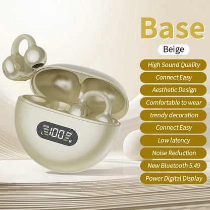 New Sport Earclip Wireless Headphone Bluetooth Earphone audífonos bluetooth inalámbrico Gaming LED Display for xiaomi huawei