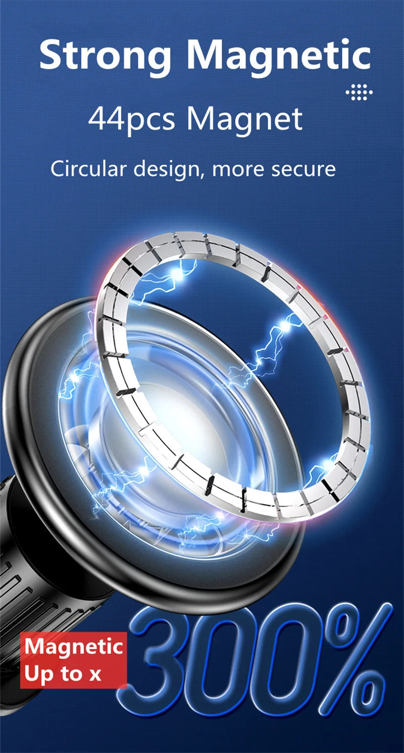 Magnetic Car Phone Holder Stand – Magsafe Compatible Dashboard & Air Vent Mount