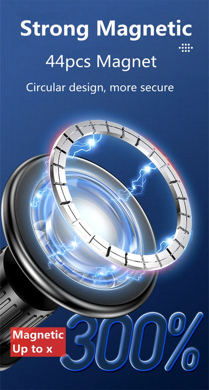 Magnetic Car Phone Holder Stand – Magsafe Compatible Dashboard & Air Vent Mount