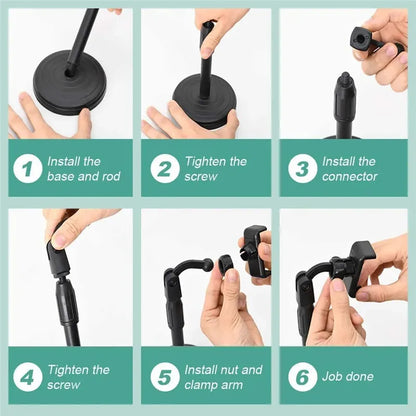 Multifunc Desktop Lazy Cell Phone Holder Tablet Live Broadcast Bracket Adjustable Extension Support Bracket Broadcast for Phone