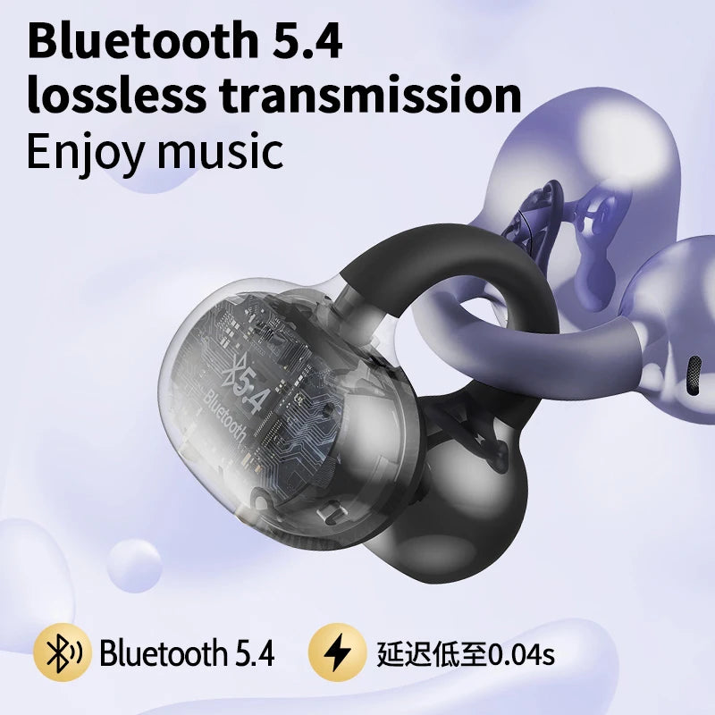 New Sport Earclip Wireless Headphone Bluetooth Earphone audífonos bluetooth inalámbrico Gaming LED Display for xiaomi huawei