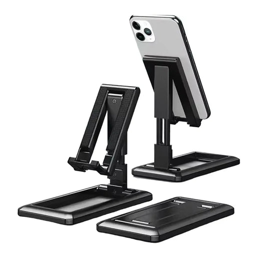 Adjustable Portable Desktop Phone & Tablet Stand, Foldable Holder for iPhone, Xiaomi, iPad Tablets