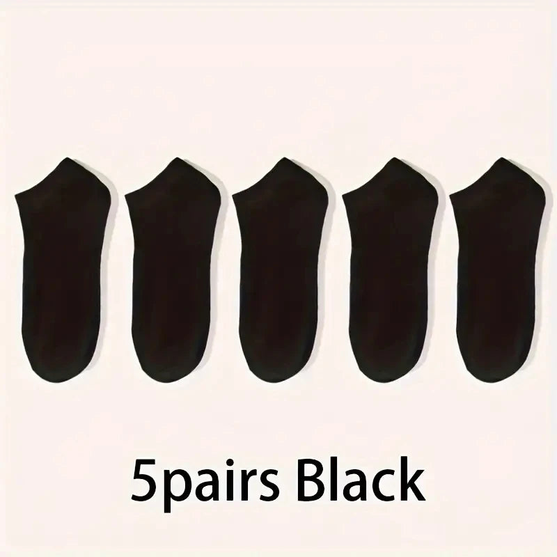 5/10-Pack Unisex Comfort-Fit Ankle Socks – Breathable & Lightweight for Sports & Daily Wear