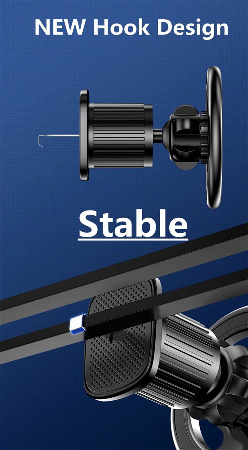 Magnetic Car Phone Holder Stand – Magsafe Compatible Dashboard & Air Vent Mount