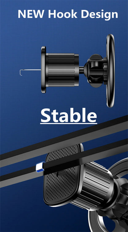 Magnetic Car Phone Holder Stand – Magsafe Compatible Dashboard & Air Vent Mount