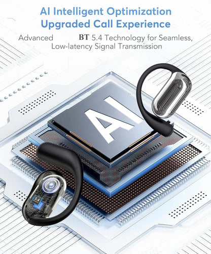 UYUXIO Real Time Translator Headphones AI Language Translation Earbuds 144 Languages & Accents 3 in 1 OWS Ear Buds for Business