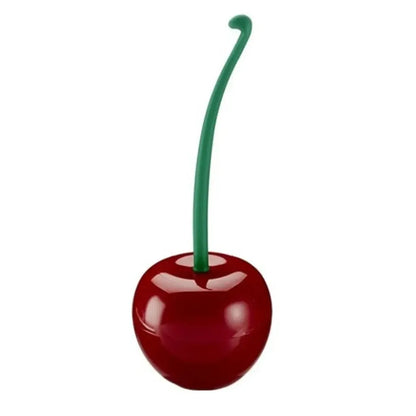 Red Cherry-Shaped Toilet Brush with Holder – Creative Bathroom Accessory