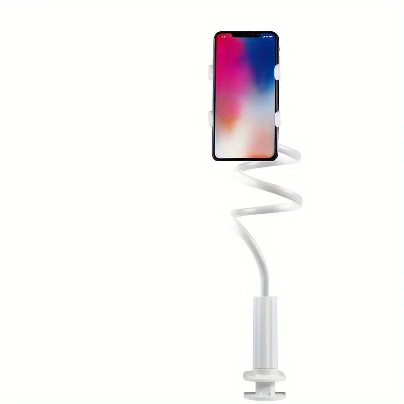 Lazy Gooseneck Phone Holder – Flexible Desktop & Bedside Clamp for Live Streaming & Hands-Free Use