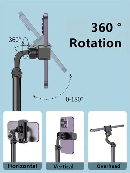 Multifunc Desktop Lazy Cell Phone Holder Tablet Live Broadcast Bracket Adjustable Extension Support Bracket Broadcast for Phone