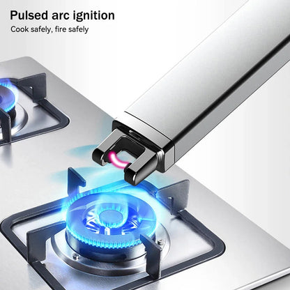 Electric Arc Ignition Windproof Plasma Lighter – USB Rechargeable Flameless Candle & BBQ Lighter
