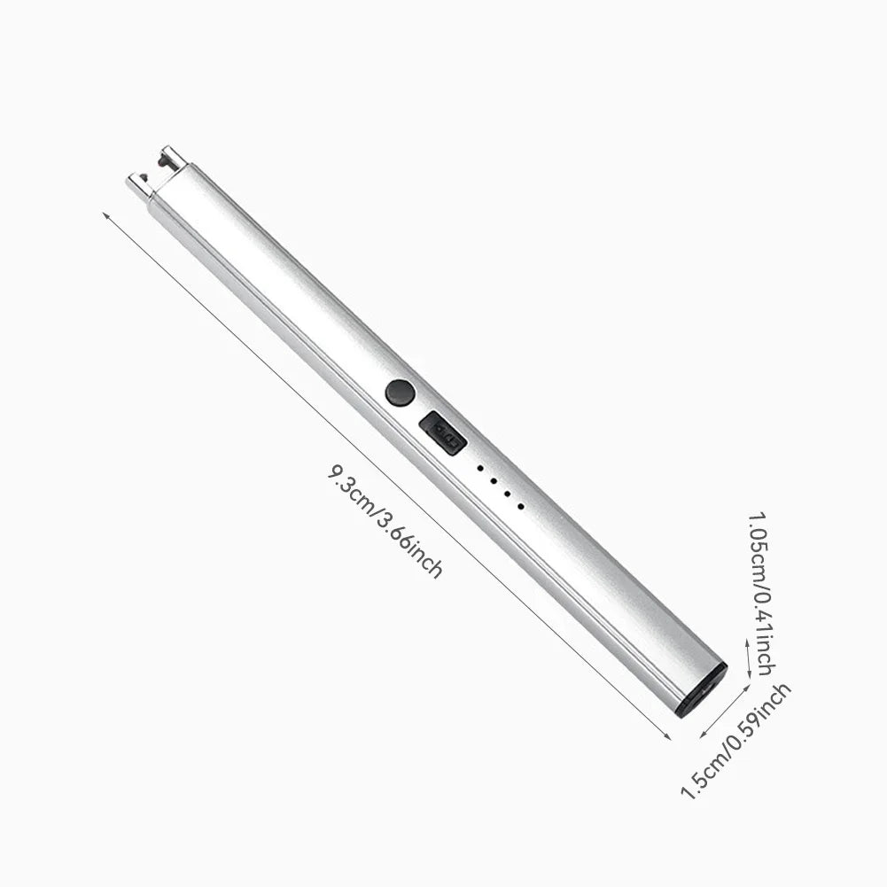 Electric Arc Ignition Windproof Plasma Lighter – USB Rechargeable Flameless Candle & BBQ Lighter