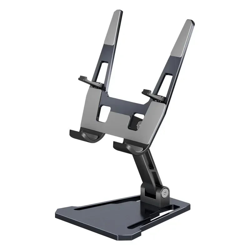 FZ01 Aluminum Alloy Foldable Adjustable Desktop Stand – Universal Phone & Tablet Holder