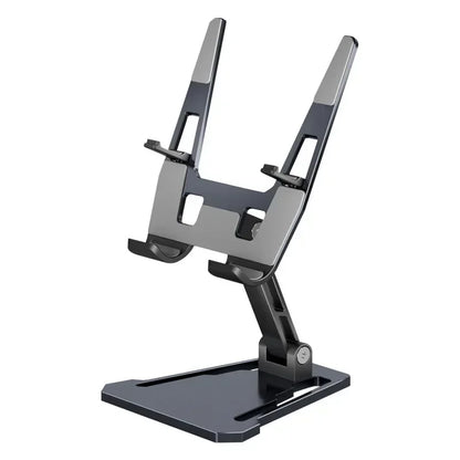 FZ01 Aluminum Alloy Foldable Adjustable Desktop Stand – Universal Phone & Tablet Holder