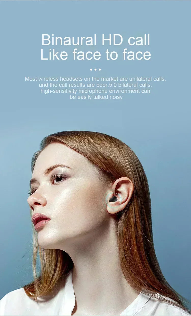 TWS Bluetooth Earphones Wireless Bluetooth Headset Noise Cancelling Headsets With Microphone A6S Headphones for SmartPhone