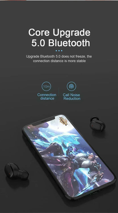 TWS Bluetooth Earphones Wireless Bluetooth Headset Noise Cancelling Headsets With Microphone A6S Headphones for SmartPhone