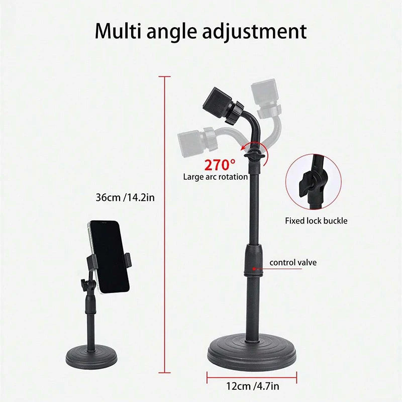 Multifunc Desktop Lazy Cell Phone Holder Tablet Live Broadcast Bracket Adjustable Extension Support Bracket Broadcast for Phone