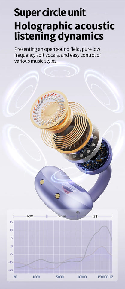 New Sport Earclip Wireless Headphone Bluetooth Earphone audífonos bluetooth inalámbrico Gaming LED Display for xiaomi huawei