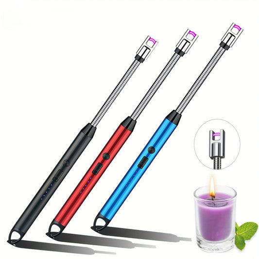 3-Pack Rechargeable Electric Plasma Arc Lighters (USB-C) – Windproof for Kitchen, Candles & BBQ