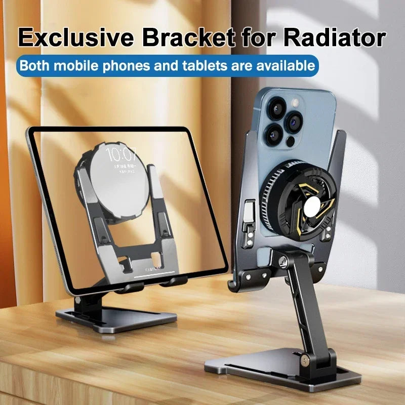 FZ01 Aluminum Alloy Foldable Adjustable Desktop Stand – Universal Phone & Tablet Holder