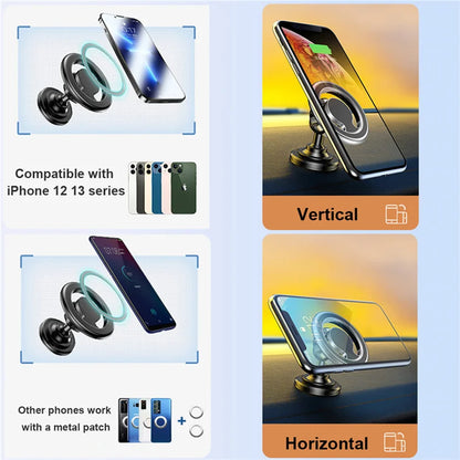 Magnetic Car Phone Holder Stand – Magsafe Compatible Dashboard & Air Vent Mount