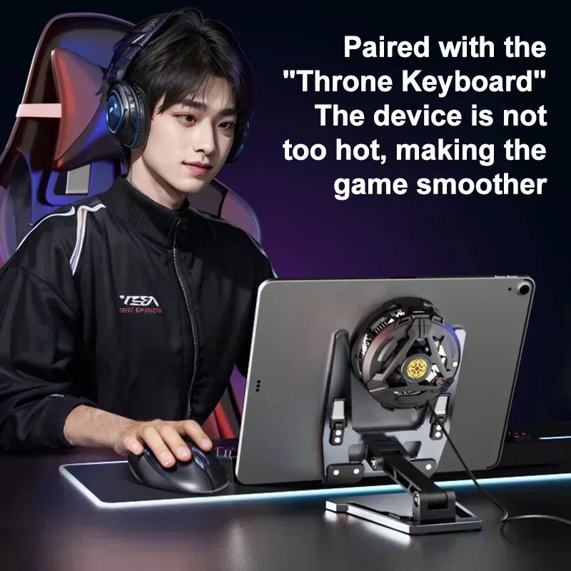 FZ01 Aluminum Alloy Foldable Adjustable Desktop Stand – Universal Phone & Tablet Holder