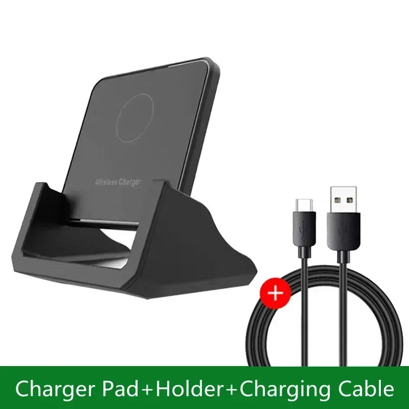 30W Wireless Charger Pad Stand Desktop Ultra-thin Mobile Phone For iPhone 15 14 13 12 Samsung Xiaomi Fast Charging Dock Station