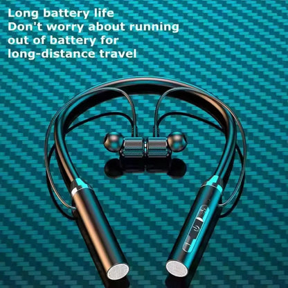 Wireless Bluetooth Neckband Earphones – Magnetic Sports Headset with LED Display